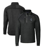 Indianapolis Colts Cutter & Buck Mainsail Sweater-Knit Big & Tall Half-Zip Pullover Jacket - Heather Charcoal - NFL