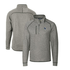 Indianapolis Colts Cutter & Buck Mainsail Sweater-Knit Big & Tall Half-Zip Pullover Jacket - Heather Gray - NFL