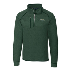 New York Jets Cutter & Buck Mainsail Sweater-Knit Big & Tall Half-Zip Pullover Jacket - Heather Green - NFL