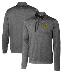 Pittsburgh Steelers Cutter & Buck Stealth Heathered Big & Tall Throwback Logo Quarter-Zip Pullover Top - Steel - NFL