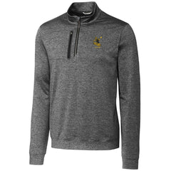 Pittsburgh Steelers Cutter & Buck Stealth Heathered Big & Tall Throwback Logo Quarter-Zip Pullover Top - Steel - NFL