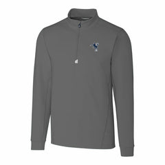 Indianapolis Colts Cutter & Buck Throwback Logo Traverse Stretch Quarter-Zip Big & Tall Pullover Top - Steel - NFL