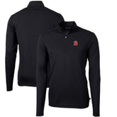 Tampa Bay Buccaneers Cutter & Buck Throwback Logo Virtue Eco Pique Recycled Quarter-Zip Big & Tall Pullover Top - Black - NFL