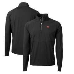 San Francisco 49ers Cutter & Buck Adapt Eco Knit Hybrid Recycled Quarter-Zip Throwback Pullover Top - Black - NFL