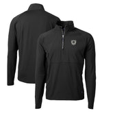 Las Vegas Raiders Cutter & Buck Adapt Eco Knit Hybrid Recycled Quarter-Zip Throwback Pullover Top - Black - NFL