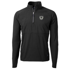 Las Vegas Raiders Cutter & Buck Adapt Eco Knit Hybrid Recycled Quarter-Zip Throwback Pullover Top - Black - NFL