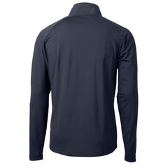 Chicago Bears Cutter & Buck Adapt Eco Knit Hybrid Recycled Quarter-Zip Throwback Pullover Top - Navy - NFL