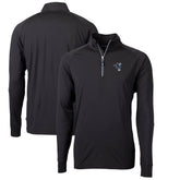 Indianapolis Colts Cutter & Buck Adapt Eco Knit Stretch Recycled Quarter-Zip Throwback Pullover Top - Black - NFL