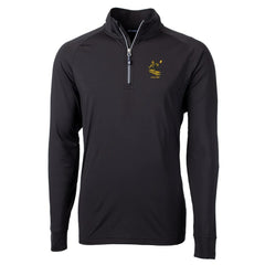 Pittsburgh Steelers Cutter & Buck Adapt Eco Knit Stretch Recycled Quarter-Zip Throwback Pullover Top - Black - NFL