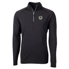 Las Vegas Raiders Cutter & Buck Adapt Eco Knit Stretch Recycled Quarter-Zip Throwback Pullover Top - Black - NFL