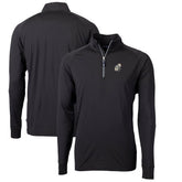 New Orleans Saints Cutter & Buck Adapt Eco Knit Stretch Recycled Quarter-Zip Throwback Pullover Top - Black - NFL