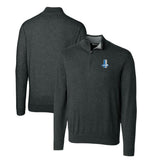 Detroit Lions Cutter & Buck Throwback Logo Lakemont Tri-Blend Quarter-Zip Pullover Sweater - Heather Charcoal - NFL