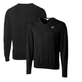 San Francisco 49ers Cutter & Buck Throwback Logo Lakemont Tri-Blend V-Neck Pullover Sweater - Black - NFL