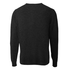 San Francisco 49ers Cutter & Buck Throwback Logo Lakemont Tri-Blend V-Neck Pullover Sweater - Black - NFL