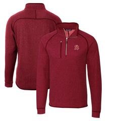 Tampa Bay Buccaneers Cutter & Buck Mainsail Sweater-Knit Half-Zip Pullover Jacket - Red - NFL