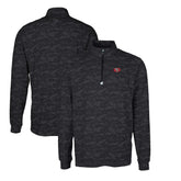 San Francisco 49ers Cutter & Buck Throwback Logo Traverse Camo Print Stretch Quarter-Zip Pullover Top - Black - NFL