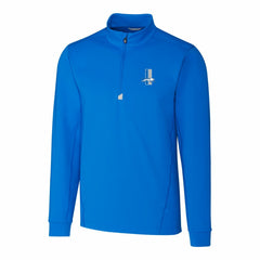 Detroit Lions Cutter & Buck Throwback Logo Traverse Stretch Quarter-Zip Pullover Top - Blue - NFL