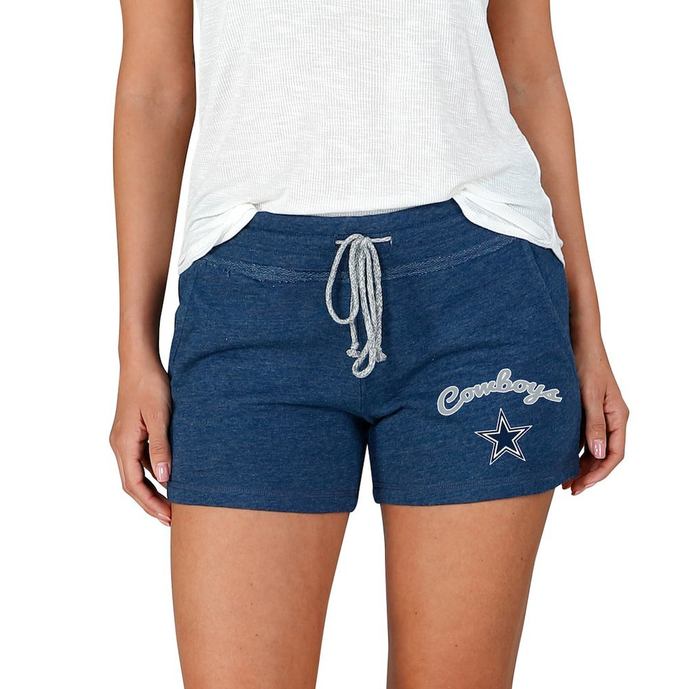 Women's Dallas Cowboys Concepts Sport Mainstream Terry Shorts - Navy - NFL