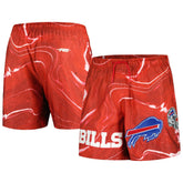 Buffalo Bills Pro Standard Allover Marble Print Shorts - Red - NFL
