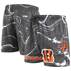 Cincinnati Bengals Pro Standard Allover Marble Print Shorts - Black - NFL