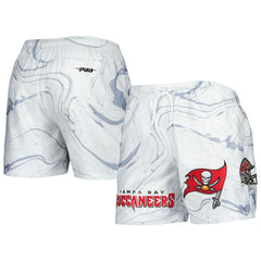 Tampa Bay Buccaneers Pro Standard Allover Marble Print Shorts - White - NFL