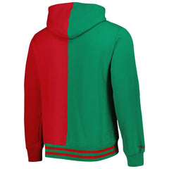 Mitchell & Ness Milwaukee Bucks Hardwood Classics Split Pullover Hoodie Green/Red