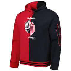 Mitchell & Ness Portland Trail Blazers Hardwood Classics Split Pullover Hoodie Red/Black