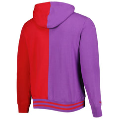 Mitchell & Ness Toronto Raptors Hardwood Classics Split Pullover Hoodie Purple/Red