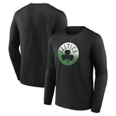 Boston Celtics Gradient Logo Long Sleeve T-Shirt Black