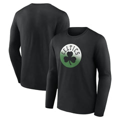 Boston Celtics Gradient Logo Long Sleeve T-Shirt Black