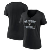 Las Vegas Raiders Victory Arch V-Neck T-Shirt - Black - NFL