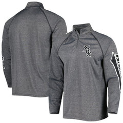 Chicago White Sox Stitches Wordmark Raglan Quarter-Zip Top Sale