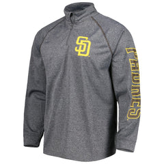 San Diego Padres Stitches Wordmark Raglan Quarter-Zip Top for sale
