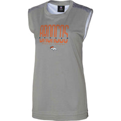Denver Broncos Women's No Sweat Tank Top - Gray - NFL