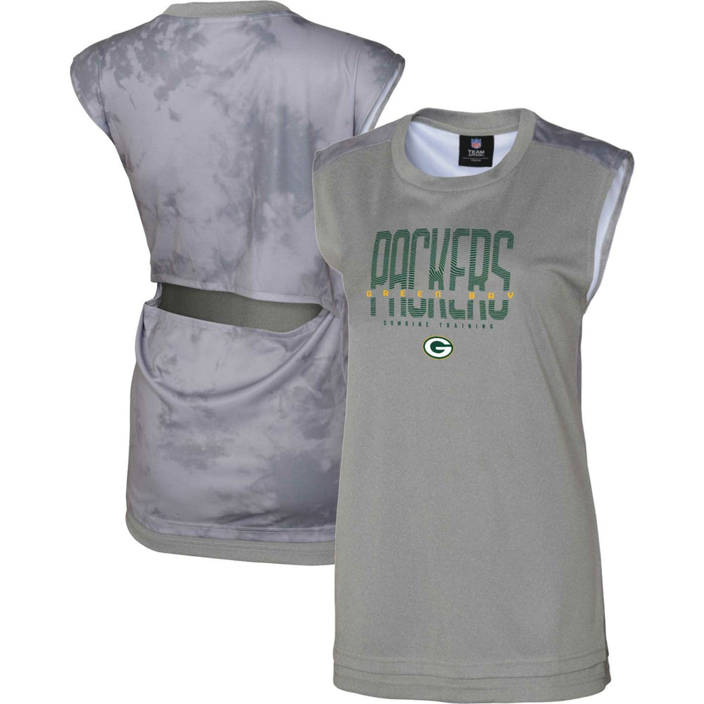 Green Bay Packers Women's No Sweat Tank Top - Gray - NFL