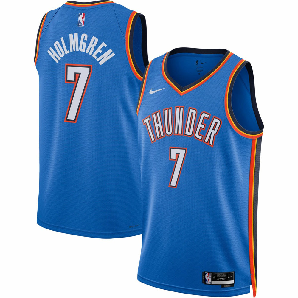 Nike Chet Holmgren Oklahoma City Thunder Unisex 2022 NBA Draft First Round Pick Player Swingman Jersey Icon Edition Blue
