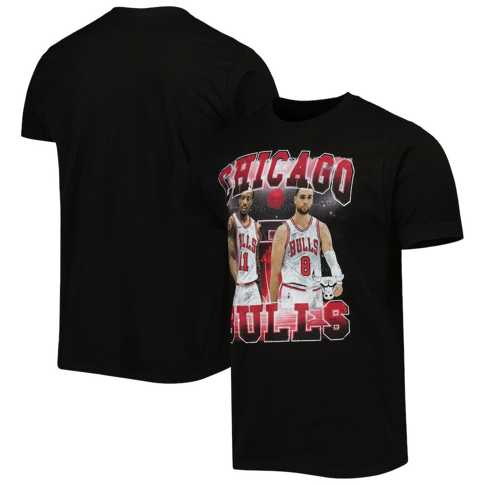 DeMar DeRozan & Zach LaVine Chicago Bulls Stadium Essentials Unisex Player Duo T-Shirt Black