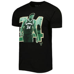Giannis Antetokounmpo Milwaukee Bucks Stadium Essentials Unisex Player Skyline T-Shirt Black