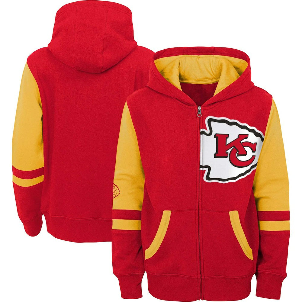 Kansas City Chiefs Preschool Stadium Color Block Full-Zip Hoodie - Red - NFL