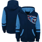 Tennessee Titans Youth Colorblock Full-Zip Hoodie - Navy - NFL