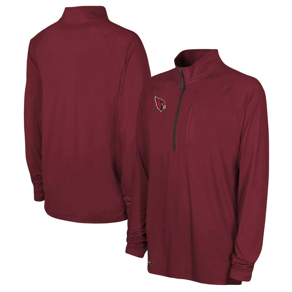 Arizona Cardinals Combine Authentic Raglan Quarter-Zip Top - Cardinal - NFL