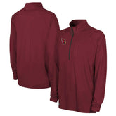 Arizona Cardinals Combine Authentic Raglan Quarter-Zip Top - Cardinal - NFL