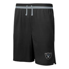 Las Vegas Raiders Cool Down Tri-Color Elastic Training Shorts - Black - NFL