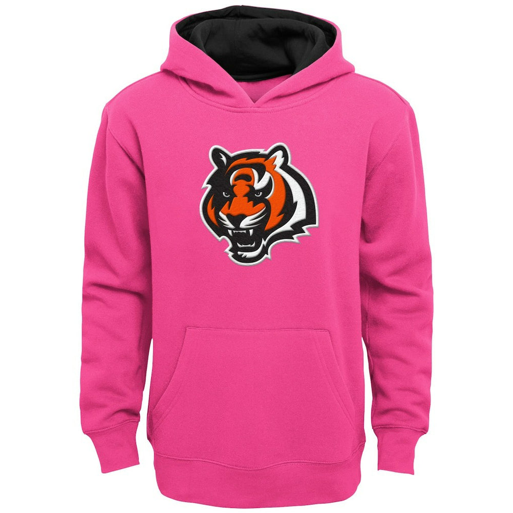 Cincinnati Bengals Girls Youth Prime Pullover Hoodie - Pink - NFL