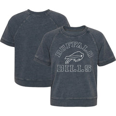 Buffalo Bills Girls Juniors Cheer Squad Raglan T-Shirt - Heather Charcoal - NFL
