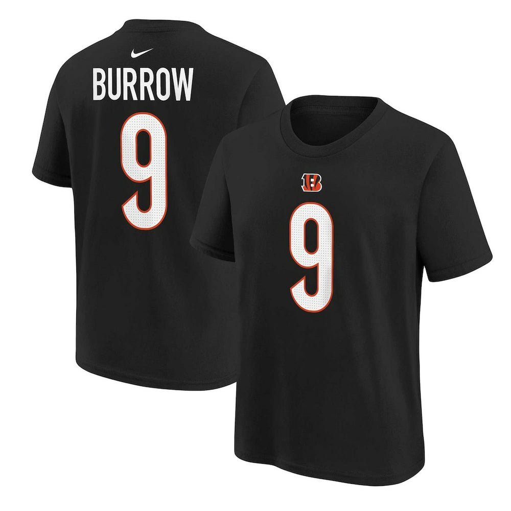 Joe Burrow Cincinnati Bengals Youth Player Name & Number T-Shirt - Black - Nike