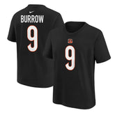 Joe Burrow Cincinnati Bengals Youth Player Name & Number T-Shirt - Black - Nike