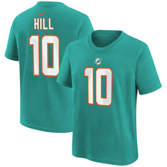 Tyreek Hill Miami Dolphins Youth Player Name & Number T-Shirt - Aqua - Nike