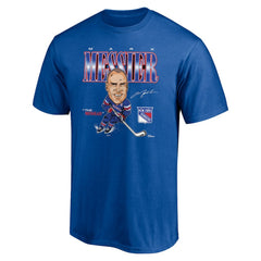Mark Messier New York Rangers Player Caricature T-Shirt - Blue | NHL sale