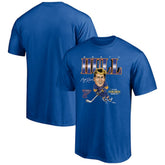 Brett Hull St. Louis Blues Player Caricature T-Shirt - Blue | NHL Lifestyle
